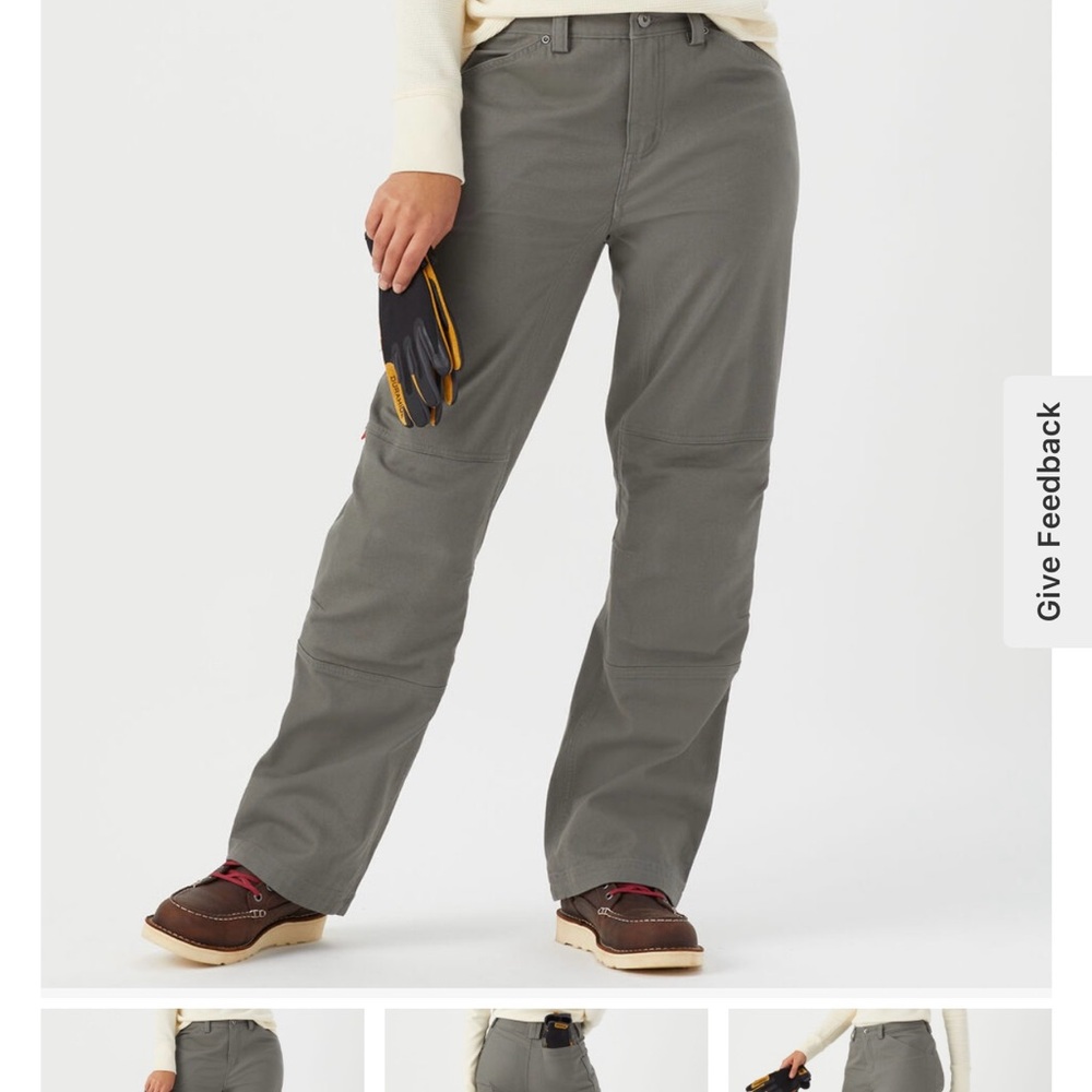 Duluth Trading Co Women's Harmo-Knee Work Pants size 8 Fire Hose  NEW